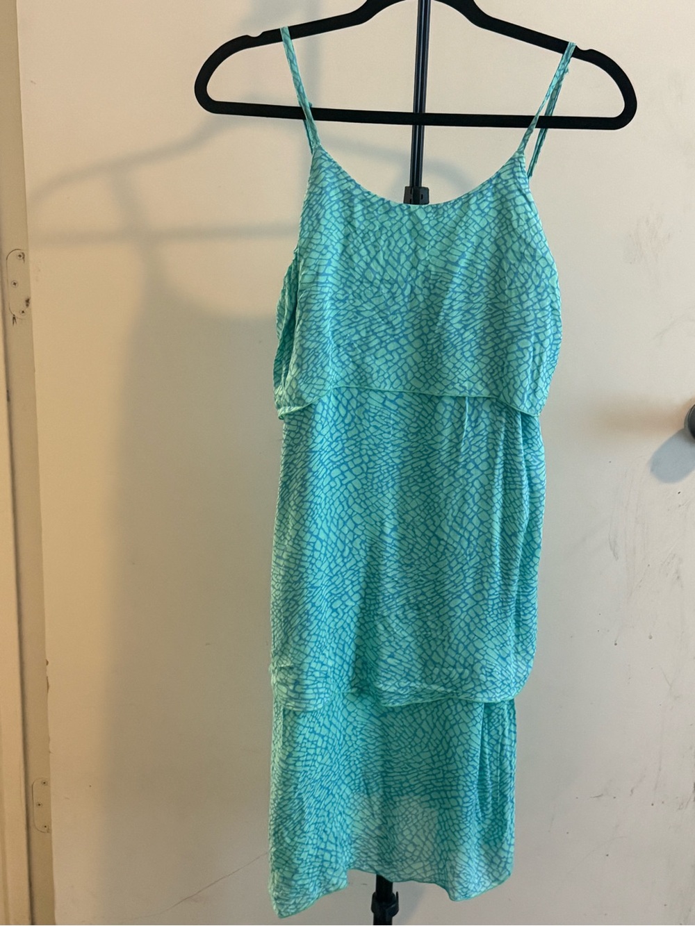 Pineapple Turquoise blue layered dress